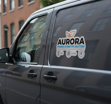 Autosticker op maat voor bedrijfslogo's in meerdere delen - TenStickers