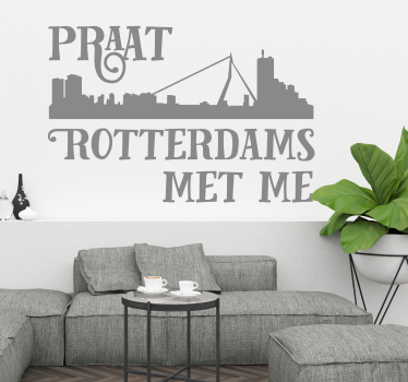 Autosticker Praat Rotterdams - TenStickers