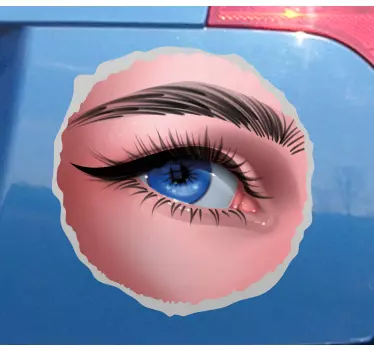 Autosticker realistisch oog close-up - TenStickers