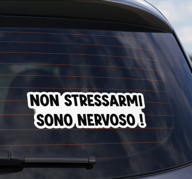 Autosticker stress me niet - TenStickers
