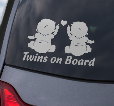 Autosticker sweet duo veiligheid - TenStickers