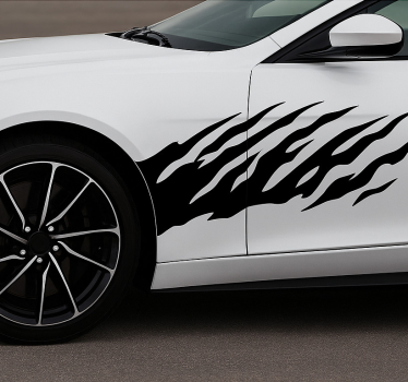 Autosticker tribal monokleurige strepen - TenStickers