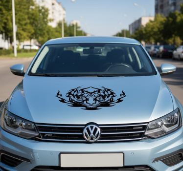 Autosticker tribal vuur dier - TenStickers