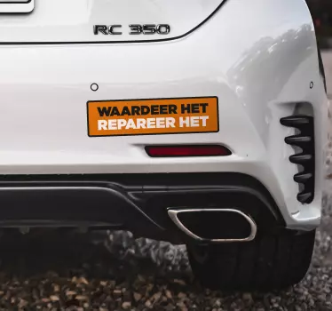 Repareer het autosticker - TenStickers
