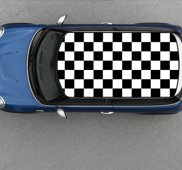 Autosticker zwart-wit schaak - TenStickers