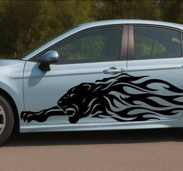 Autosticker zwarte panter - TenStickers
