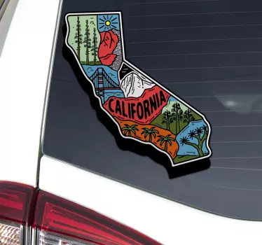 Autostickers Californië - TenStickers