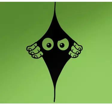 Autostickers Grappige monocolor glurende ogen - TenStickers