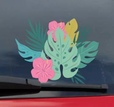 Autostickers Hawaiiaanse bloem - TenStickers