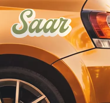 Autostickers Kalligrafie vintage retro belettering - TenStickers