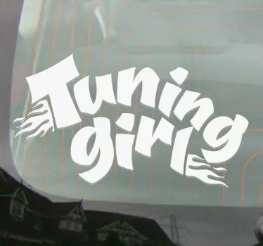 Auto stickers Tuning meisje - TenStickers