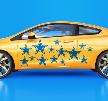 Autosticker met tuning sterren - TenStickers