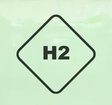 Autostickers Waterstof - TenStickers