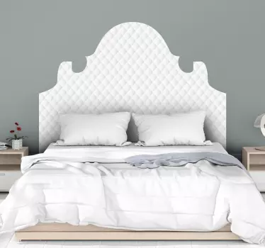 Sticker bed hoofdbord gewatteerd textuur - TenStickers