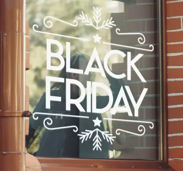 Raamstickers black friday voor winkel - TenStickers