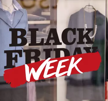 Raamstickers black friday week - TenStickers