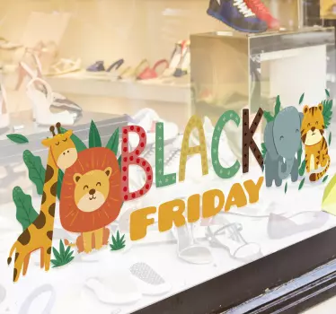 Raamstickers met dieren voor black friday - TenStickers