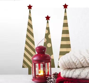 Feestdagen sticker kerstboom - TenStickers