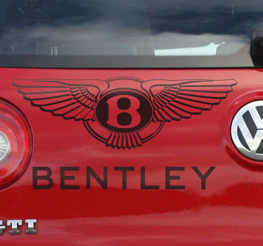 Sticker voor op auto Bentley logo merk - TenStickers