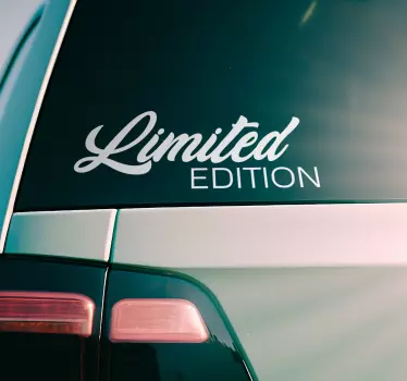 "Limited edition" tekst sticker - TenStickers