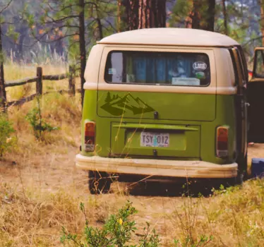 Camper sticker berg vallei - TenStickers