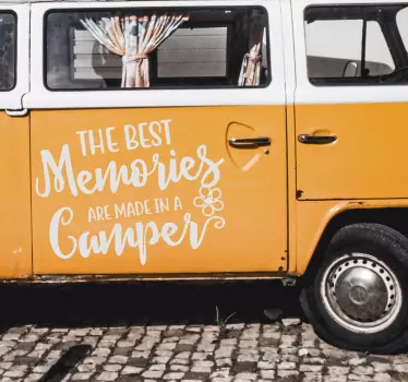 Camper sticker bestuur een bus quote - TenStickers