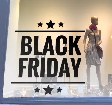 Black Friday Decoratieve promo Sticker - TenStickers