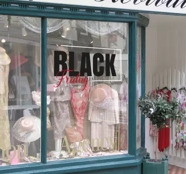 Elegante black friday sticker - TenStickers