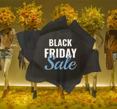 Zwarte vrijdag kortingen evenement black friday sticker - TenStickers