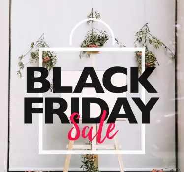 Black friday-uitverkoop extravaganza etalage sticker - TenStickers