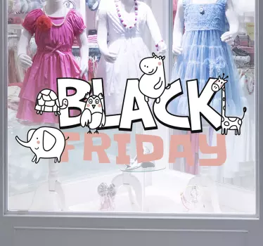 Zwarte vrijdag-uitverkoopevenement black friday sticker - TenStickers