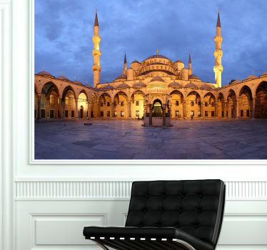 Blauwe moskee Istanbul foto sticker - TenStickers