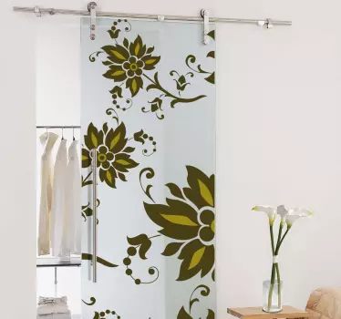 Bloemen patroon sticker - TenStickers