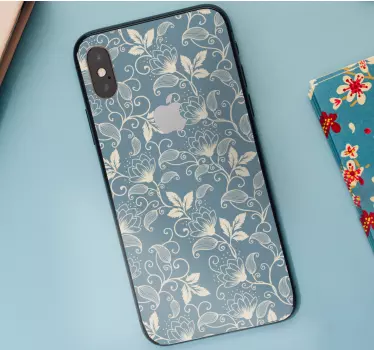 Bloemenpatronen iPhone sticker - TenStickers