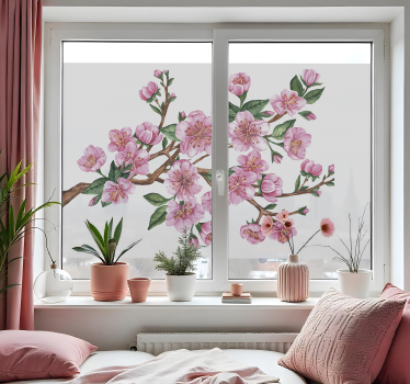 Bloesem tak Raamsticker - TenStickers