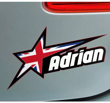 Britse ster embleem autosticker - TenStickers