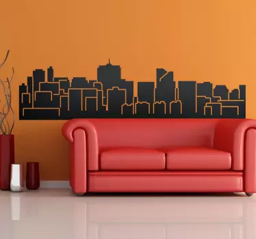 Brussel skyline stad sticker - TenStickers
