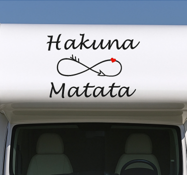 Caravan sticker hakuna matata tekst - TenStickers