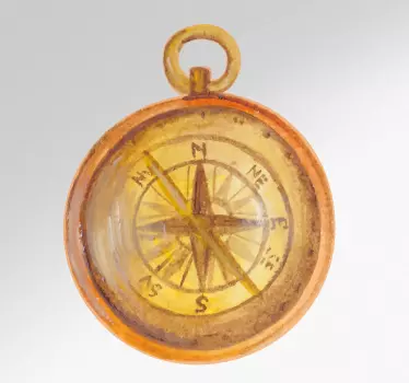 Caravan sticker vintage navigatietool - TenStickers