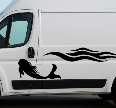 Caravan sticker zeemeermin golf - TenStickers