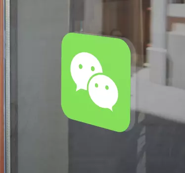Communicatie-icoon etalage sticker - TenStickers
