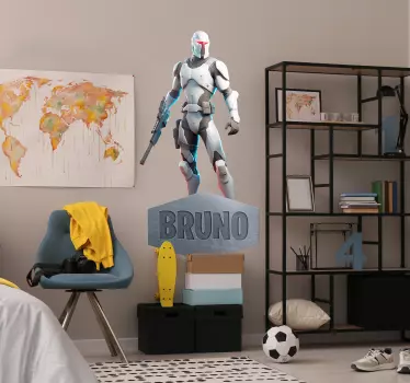 Cyberkrijger Decoratie sticker games - TenStickers
