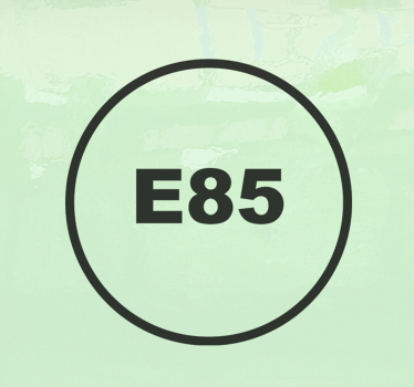 Decoratie sticker auto benzine E85 - TenStickers