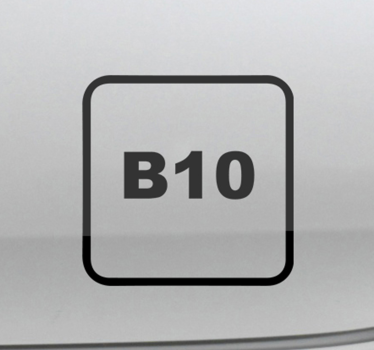 Decoratie sticker auto diesel B10 - TenStickers