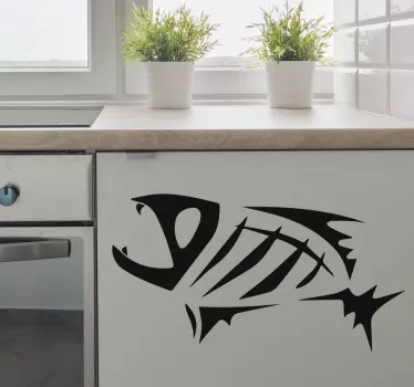 Muursticker keuken vis - TenStickers