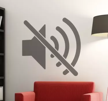 Decoratieve stilte icon Muursticker - TenStickers
