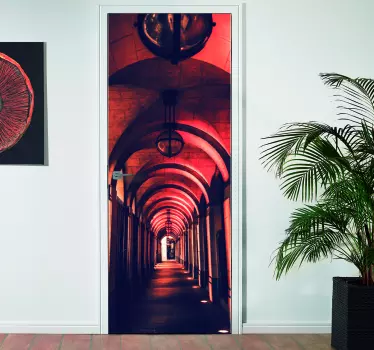 Deur sticker passage bogen - TenStickers