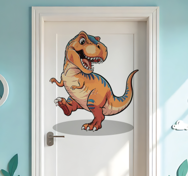 Deursticker dinosaurussen voor kinderkamer - TenStickers