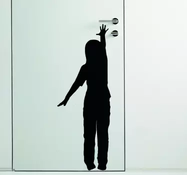 Muurstickers mensen silhouet kind - TenStickers