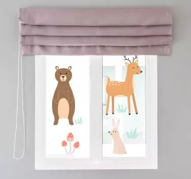 Dieren zelfklevende raamsticker - TenStickers